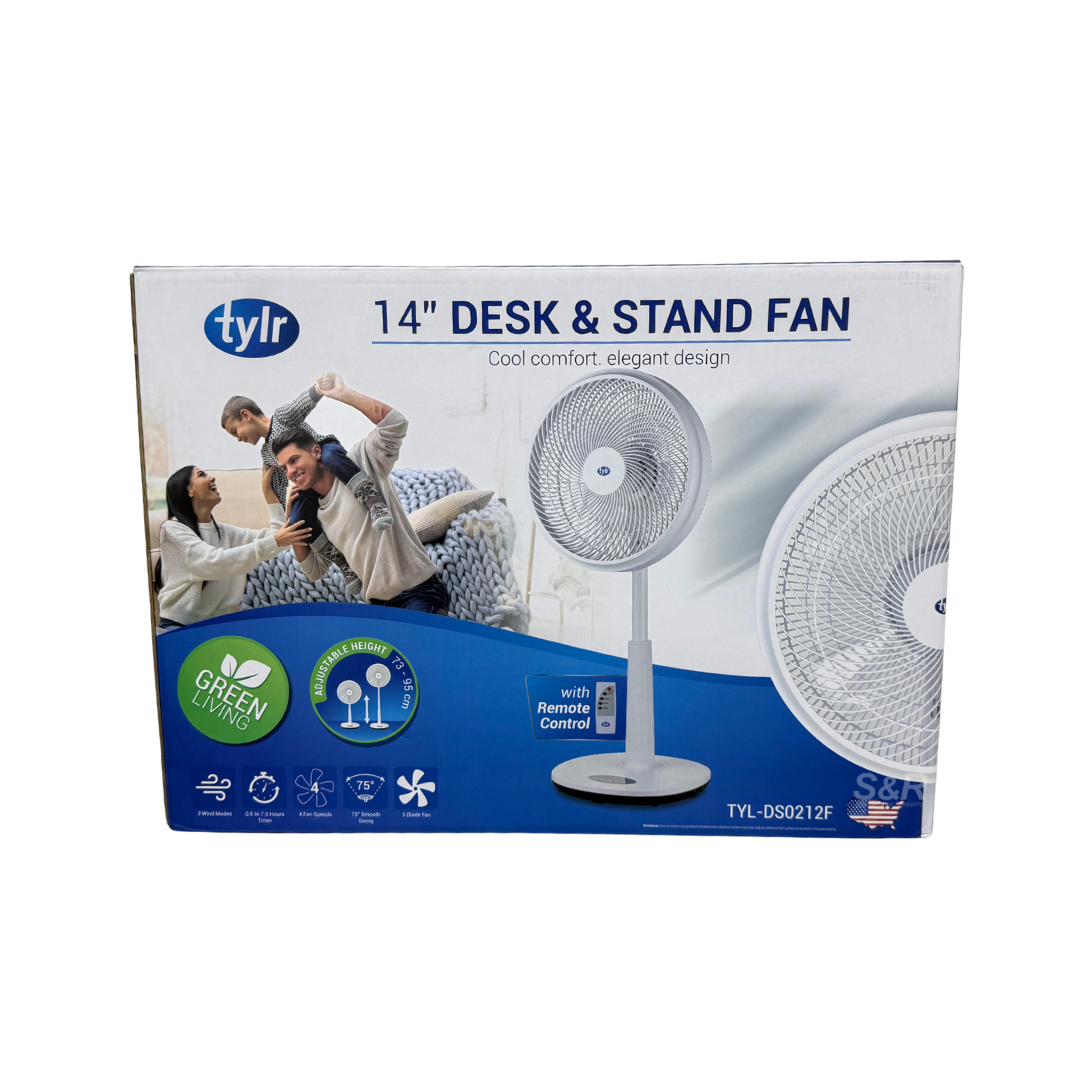 Tylr 14" Desk & Stand Fan